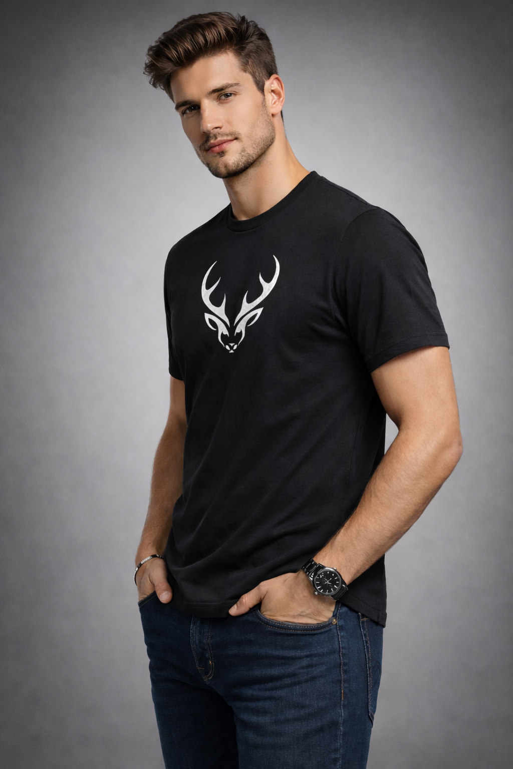 Quiet Strength black t-shirt by WEAR & DEWW