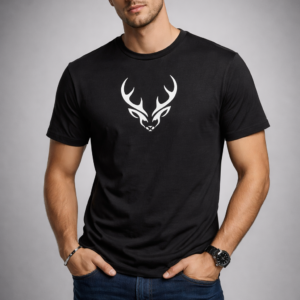 Quiet Strength black t-shirt by WEAR & DEWW