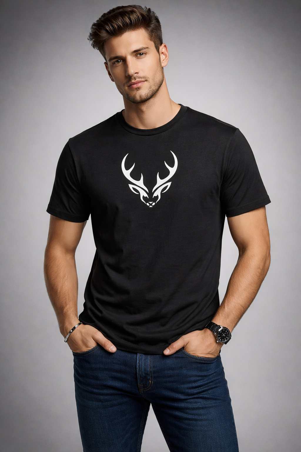 Quiet Strength black t-shirt by WEAR & DEWW