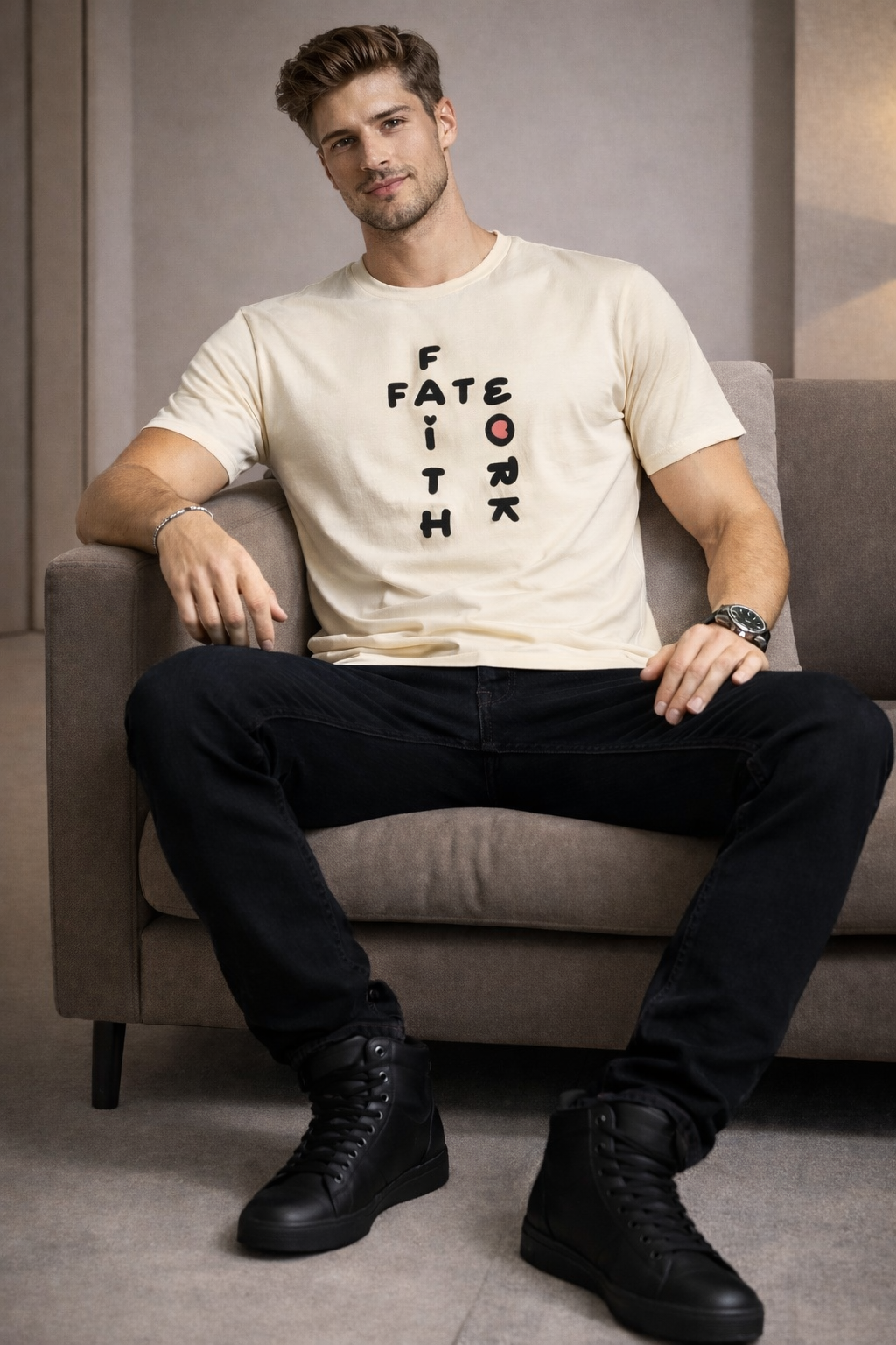 Conviction off white graphic t-shirt by WEAR & DEWW